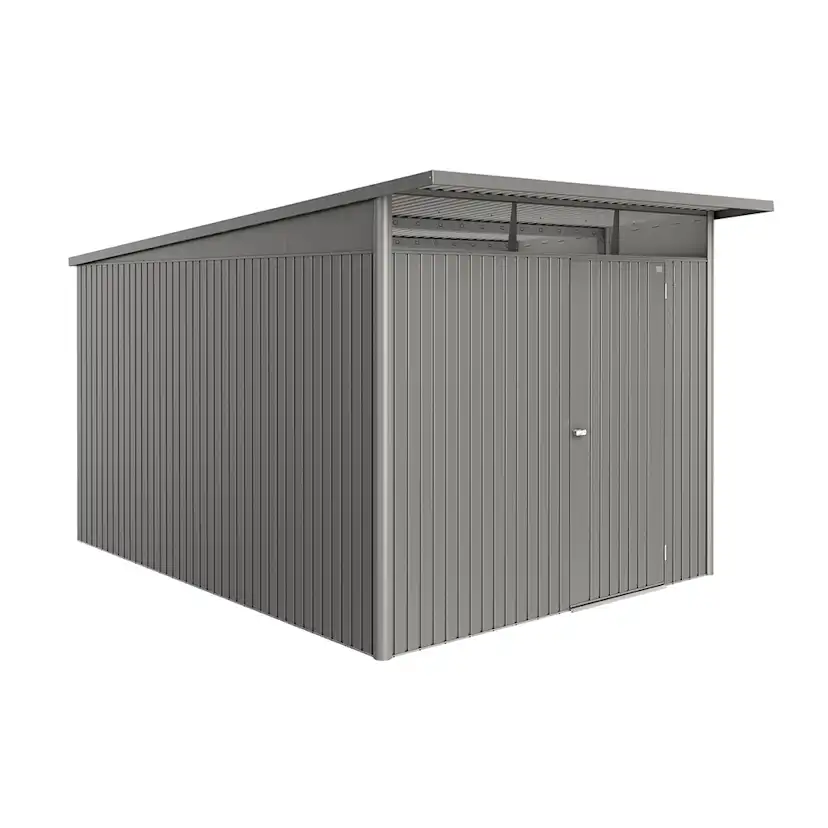 Redskapsbod Biohort Avantgarde Eco A8 Metallic Kvartsgrå Standarddörr