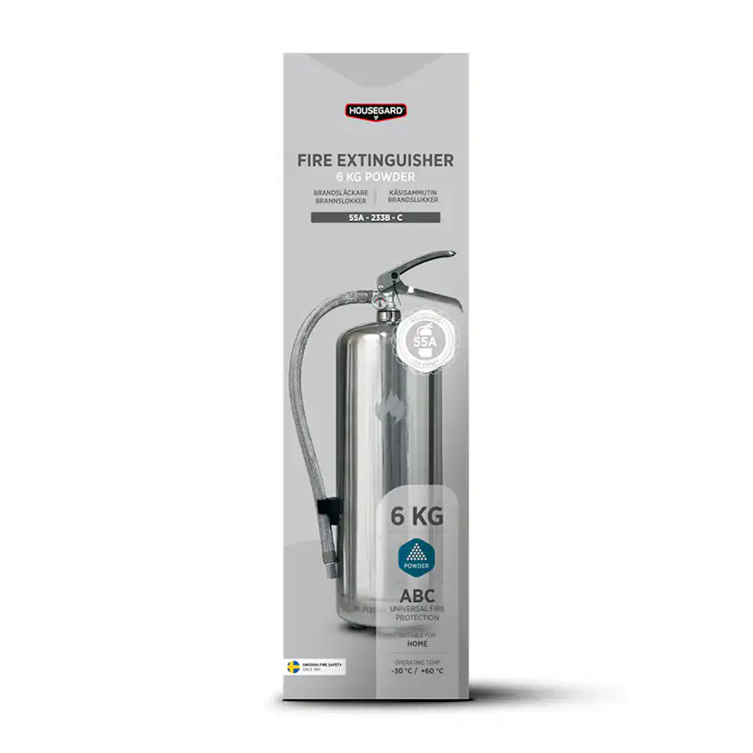 Brandsläckare Housegard 6 kg Pulversläckare