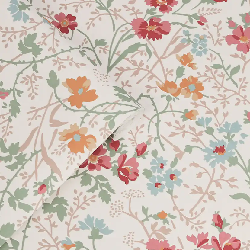 Tapet Laura Ashley Shropshire Posy Antique Rosa 121082