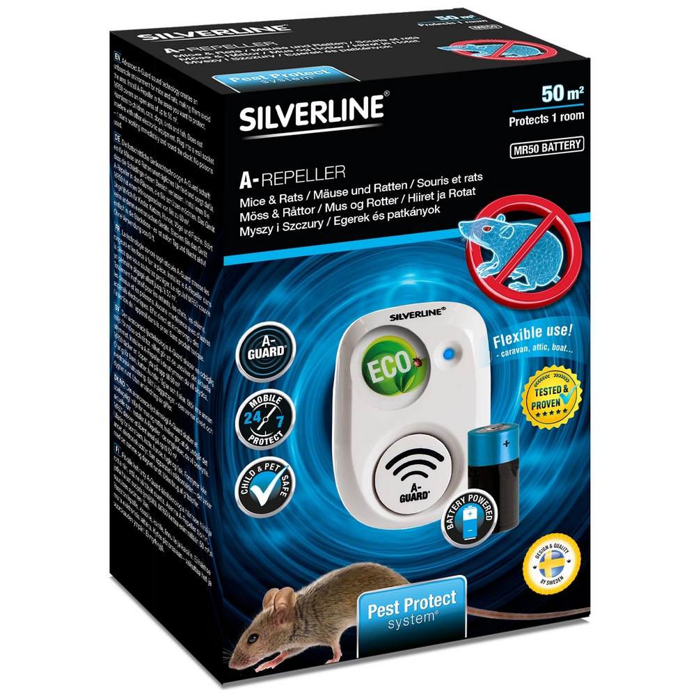 Avskräckare Silverline Mus och Råtta Mr50 Battery