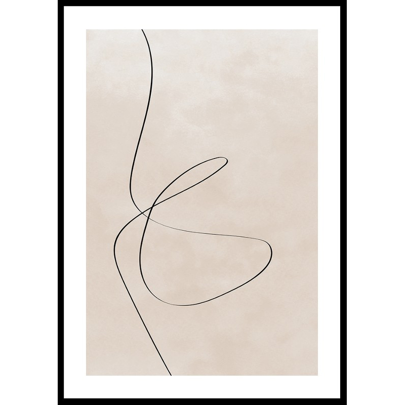 Line Art Abstract Shapes No2 50x70 50x70 cm