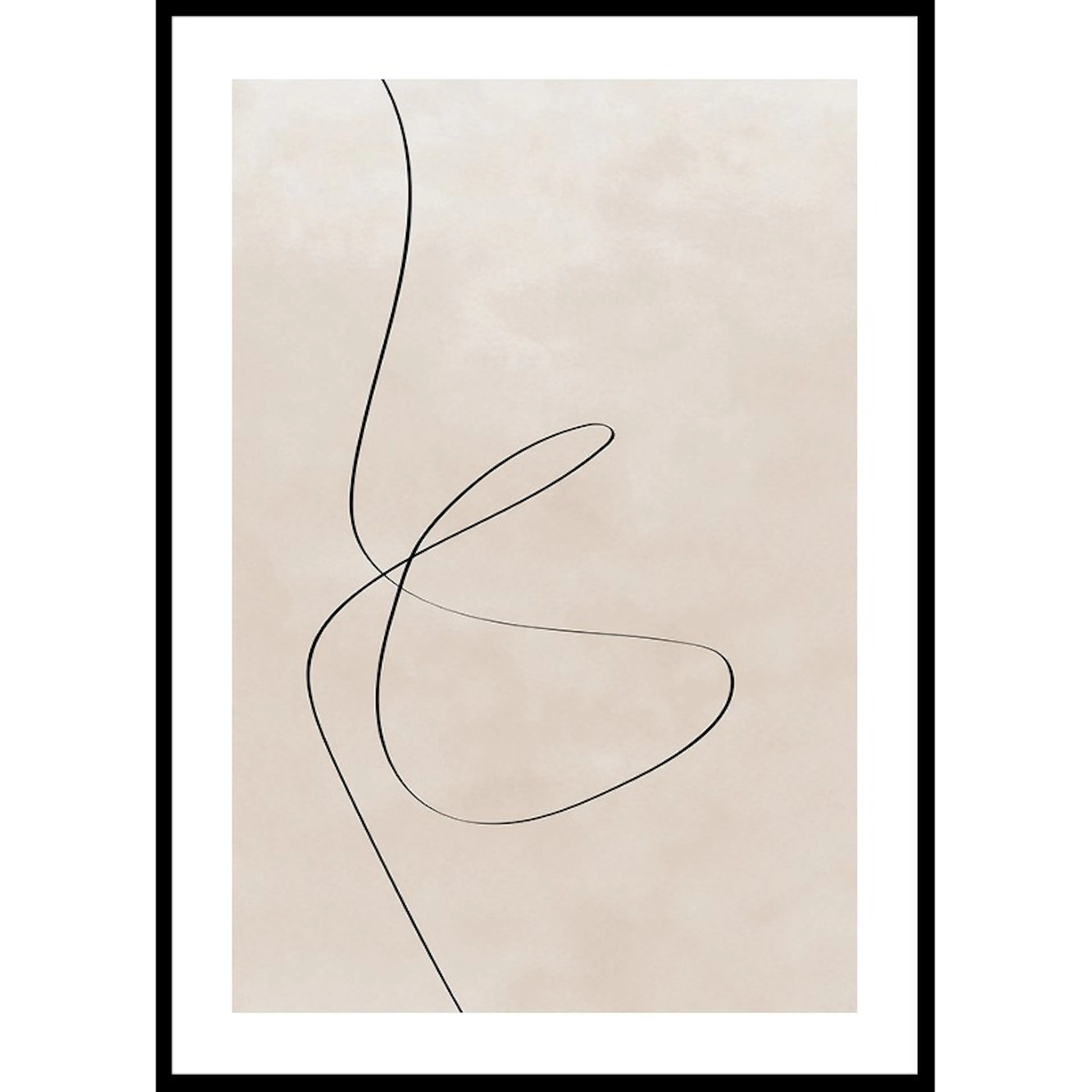 Line Art Abstract Shapes No2 50x70 50x70 cm