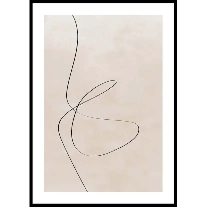 Line Art Abstract Shapes No2 50x70 50x70 cm