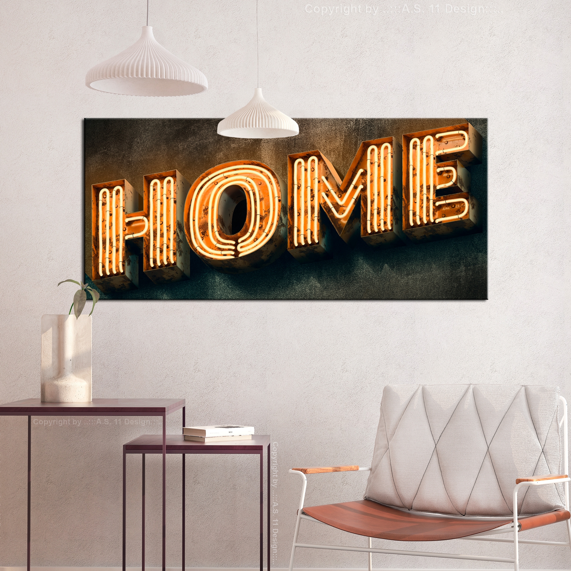 Tavla Arkiio Oldschool Neon 100x45