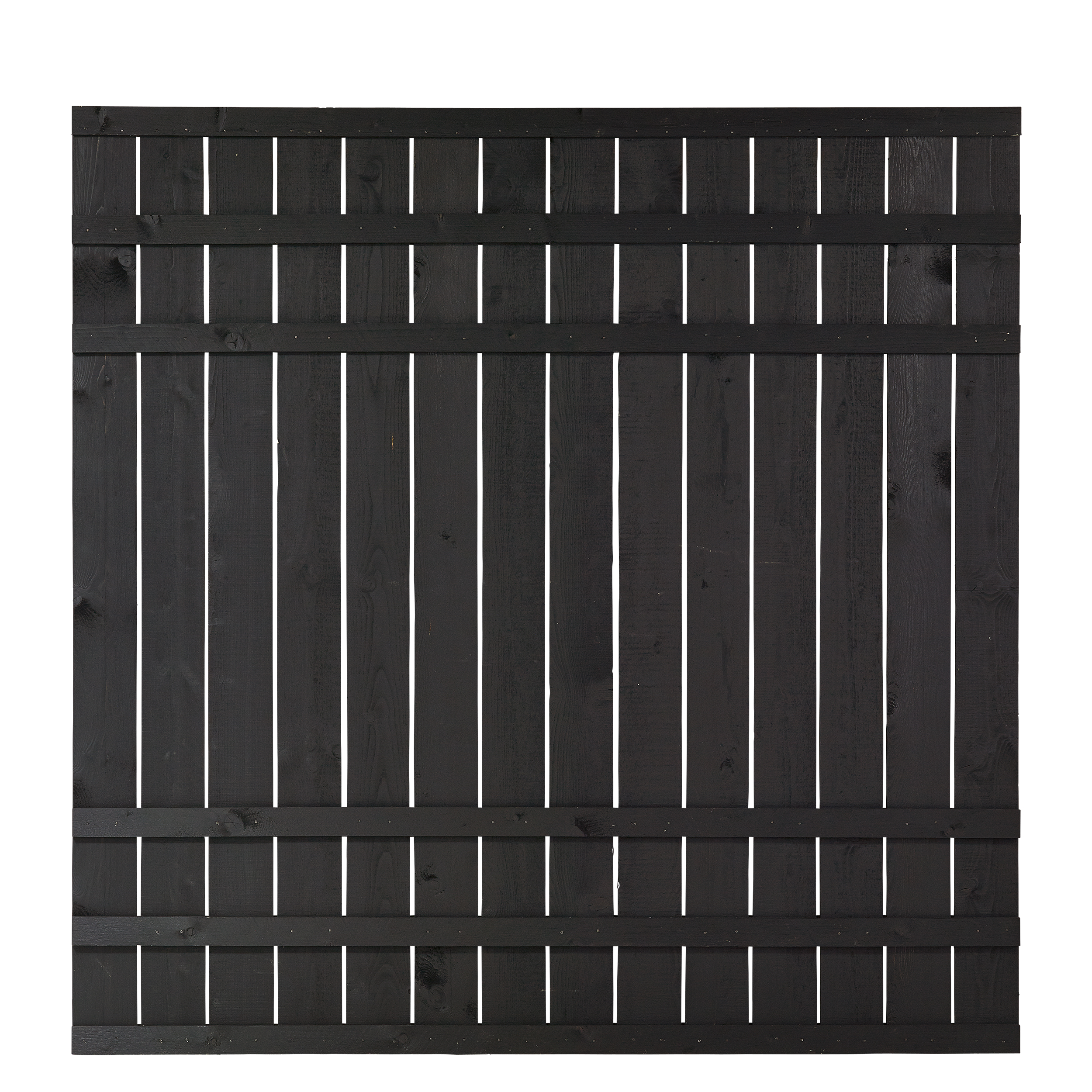 Skärm PLUS Rustik 180x180 cm Svart