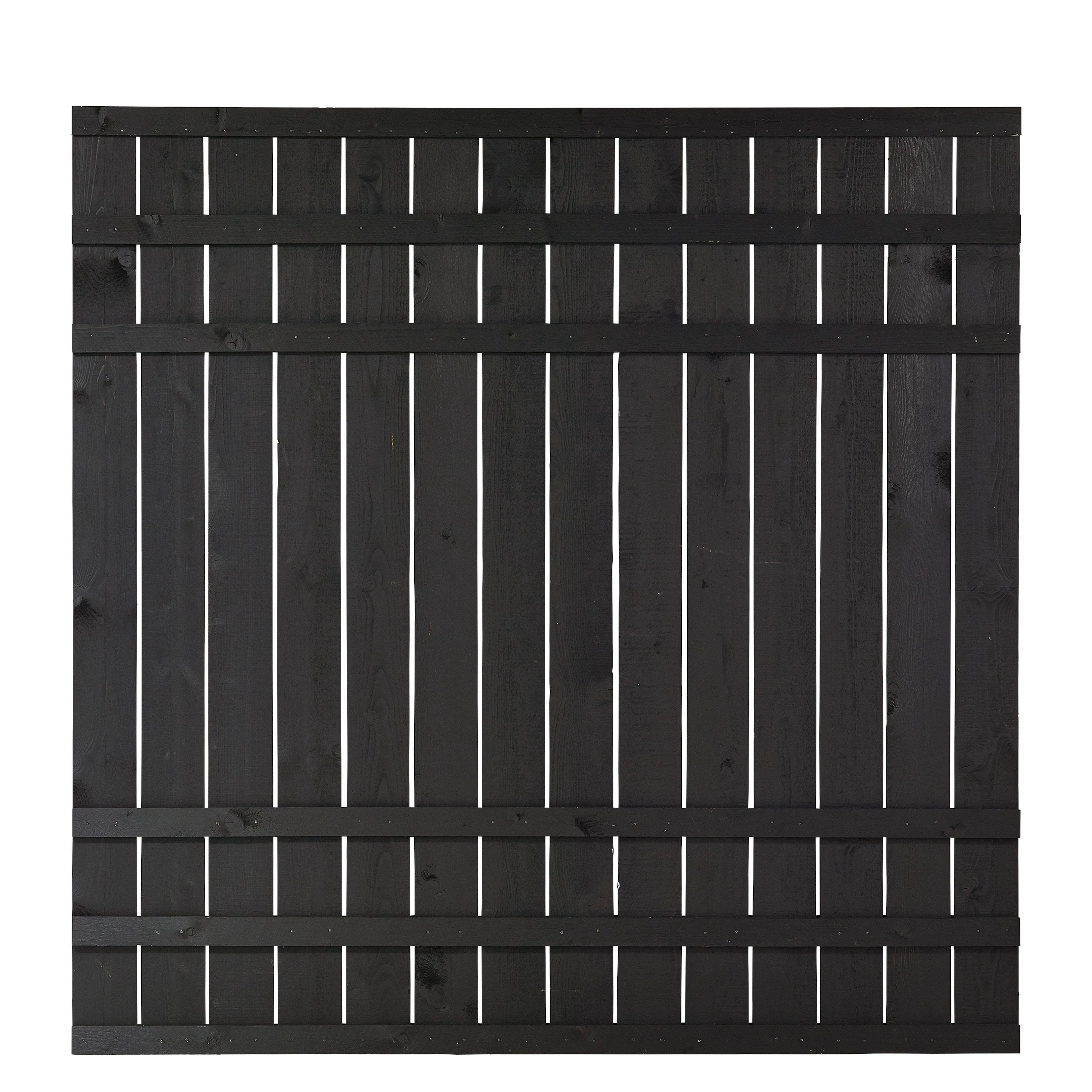 Skärm PLUS Rustik 180x180 cm Svart