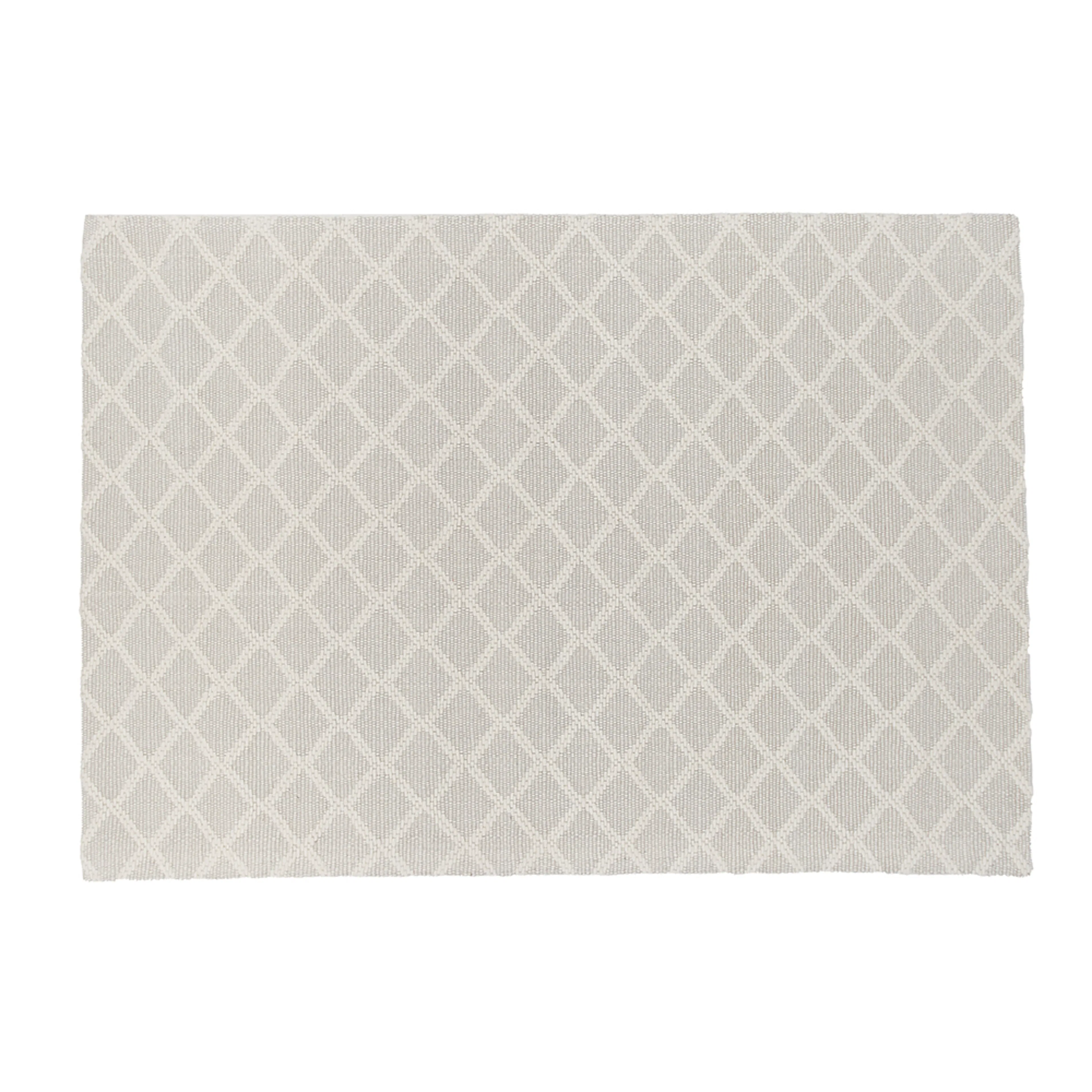 Cloudy Wool/polyester - 300*200- -Rectangular-Offwhite Vit, 200x300 cm