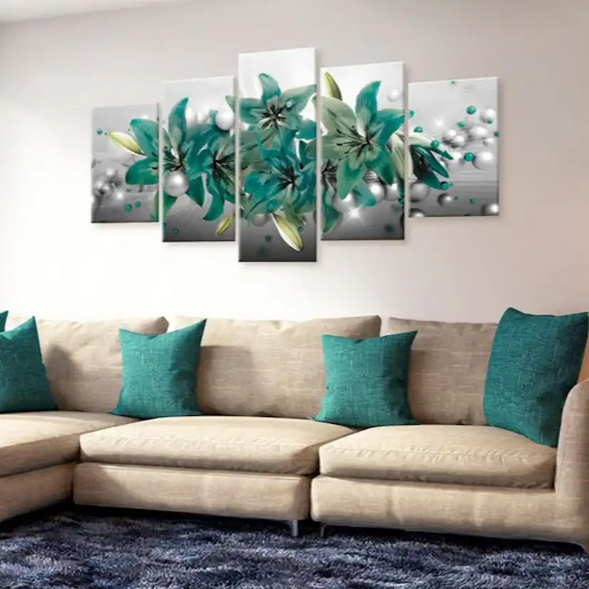 Tavla Arkiio Turquoise Bouquet