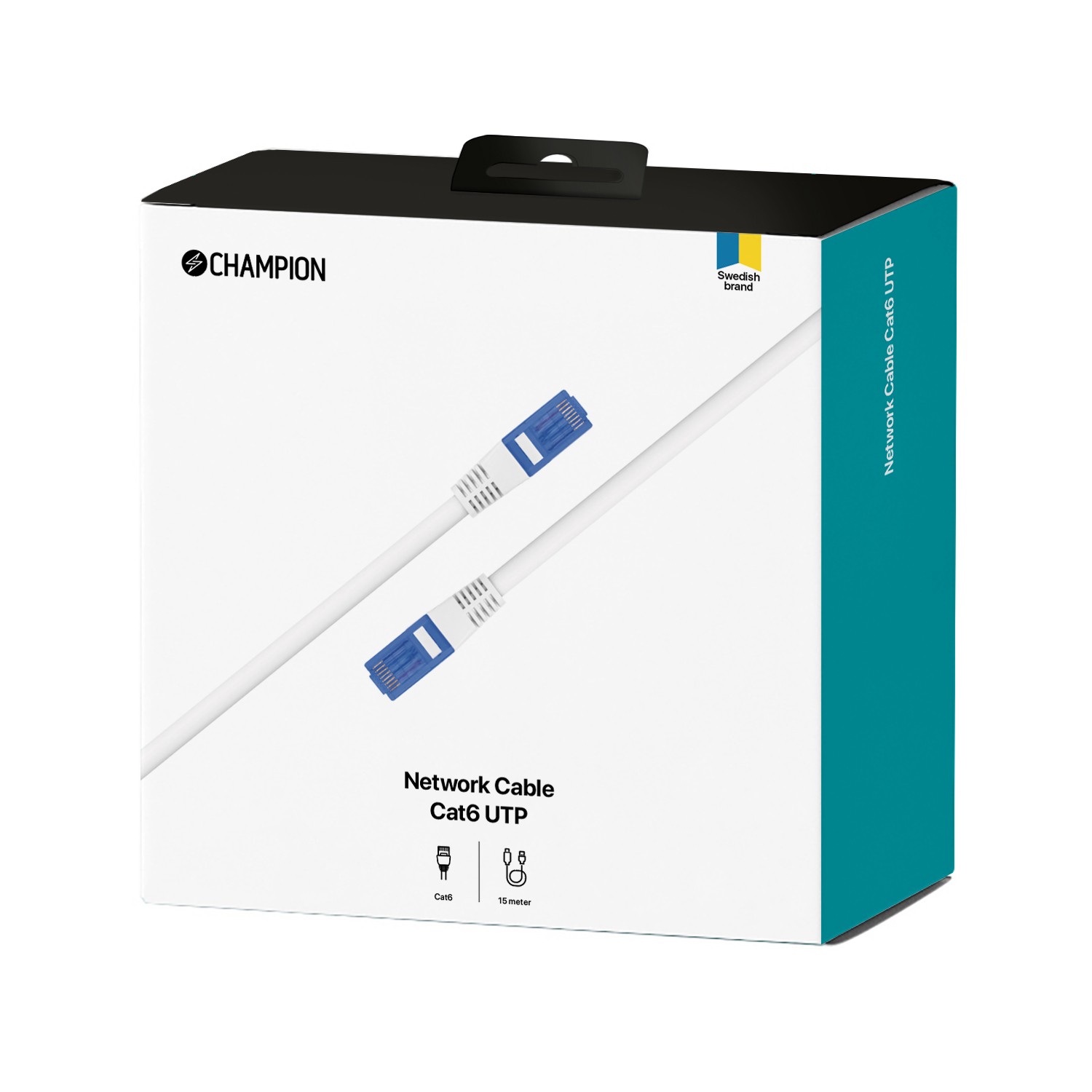 Nätverkskabel Champion CAT6 UTP 15.0m
