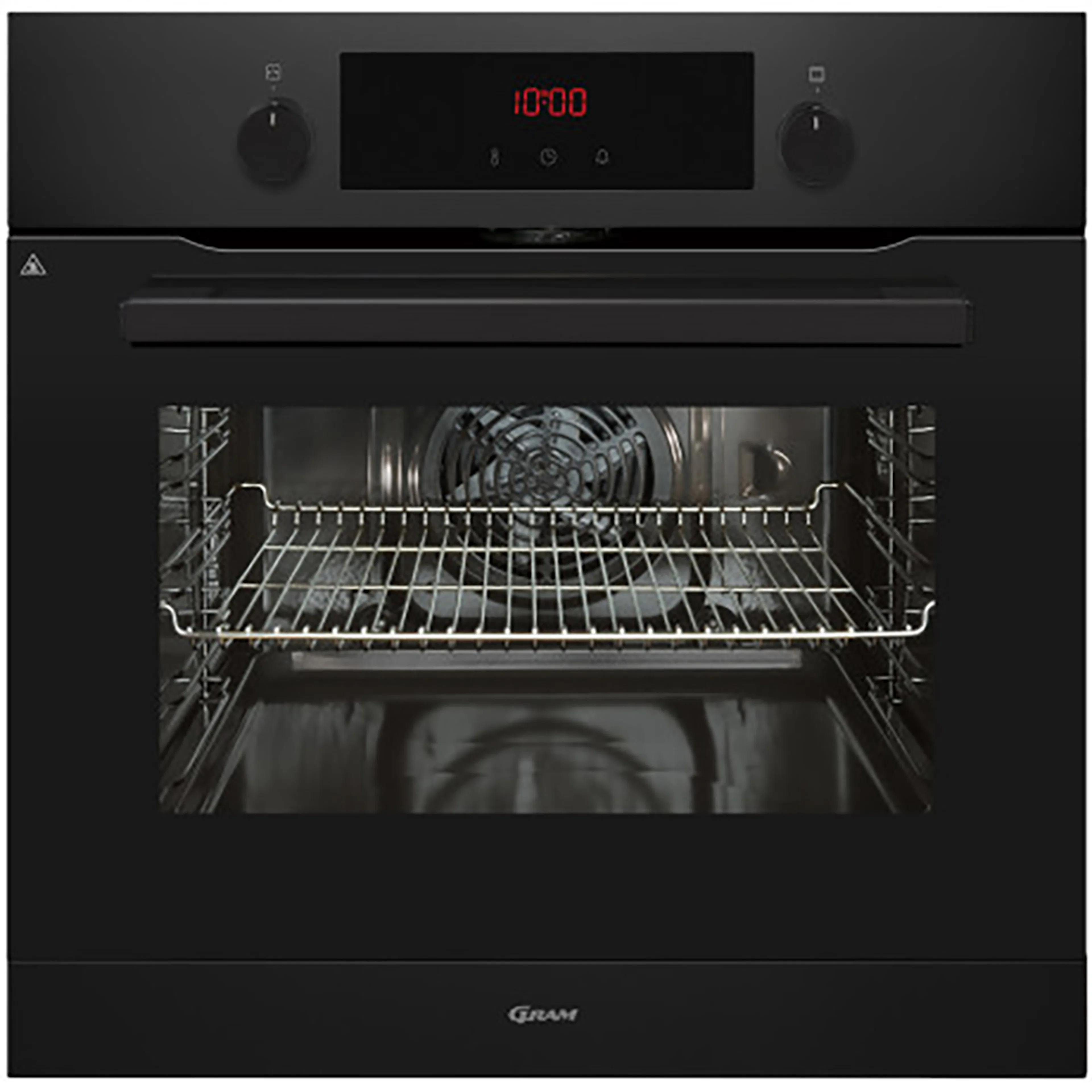 Inbyggnadsugn Gram IOP 18643-90 B Svart med Pyrolytisk Rengöring
