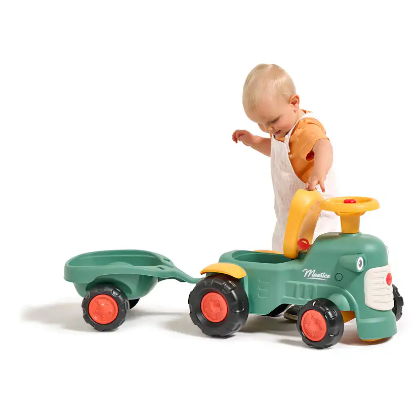 Traktor Falk Maurice Med Ratt, Tuta & Släp