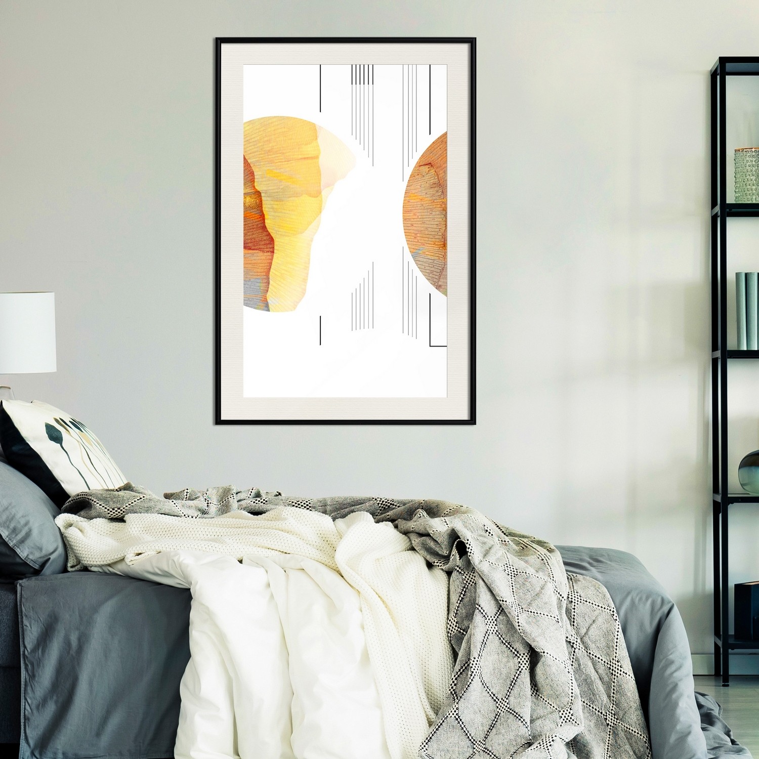 Affisch - Two Poles [Poster] 30x45 Svart ram med passepartout, 30x45 cm