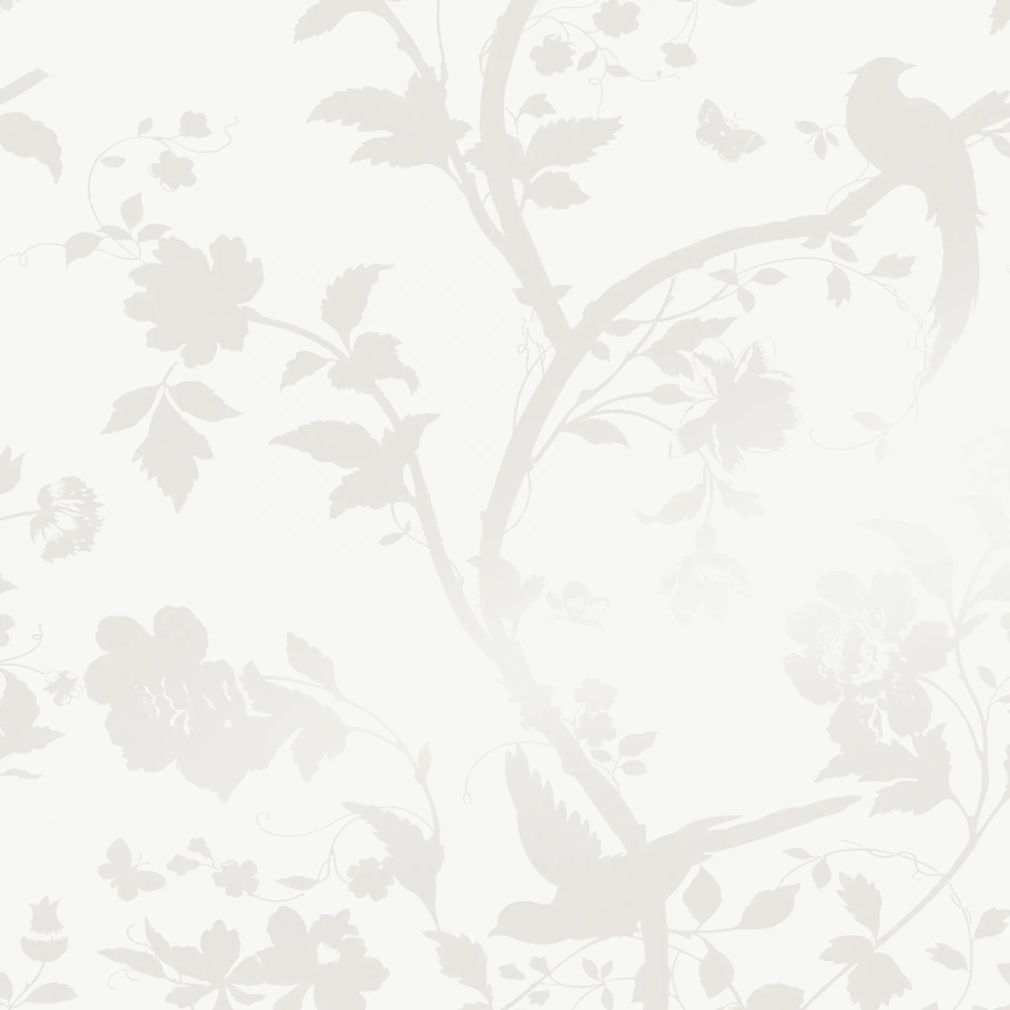 Tapet Laura Ashley Oriental Garden Pearlescent Vit