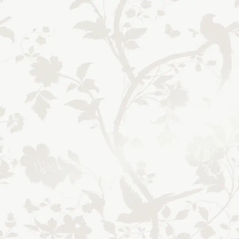 Tapet Laura Ashley Oriental Garden Pearlescent Vit
