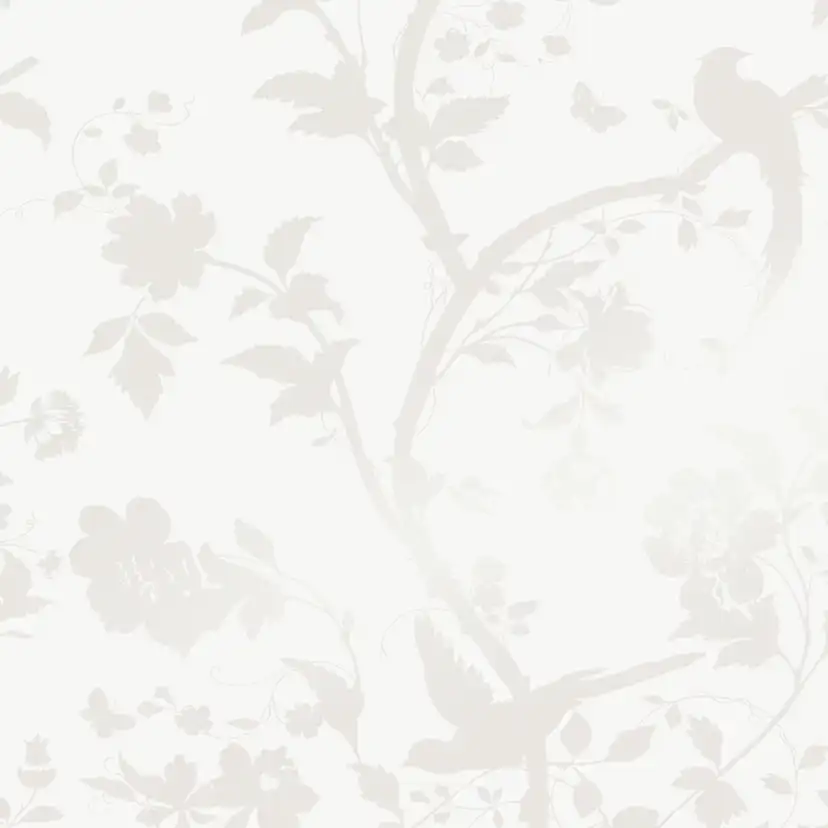 Tapet Laura Ashley Oriental Garden Pearlescent Vit