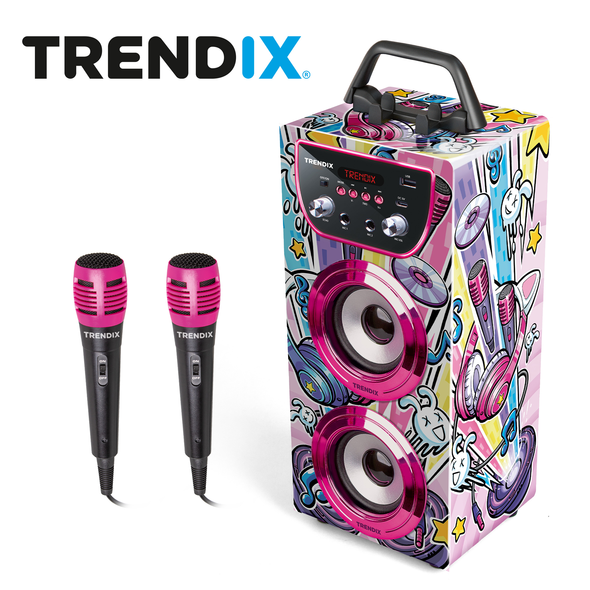Karaokemaskin Trendix Party Edition Med 2 Mikrofoner