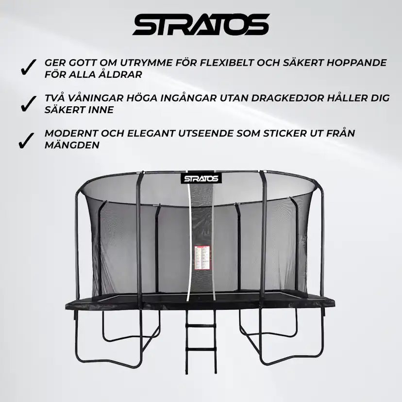 Studsmatta Stratos Premium Black Line 277x477 cm