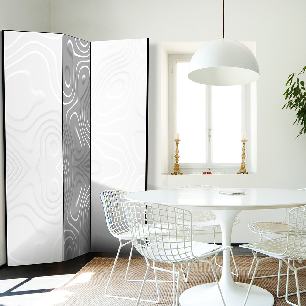 Rumsavdelare Arkiio Room Divider White Waves I 135x172 cm