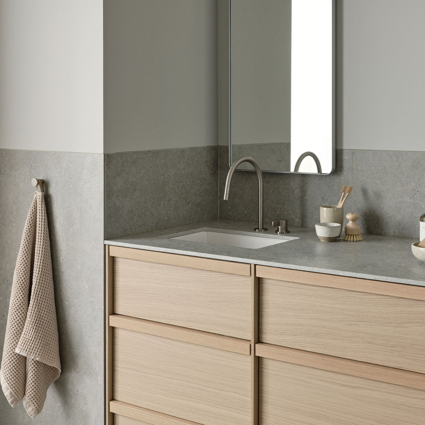 Klinker Bricmate J66 J Stone Select Light Grey Honed 60x60 cm