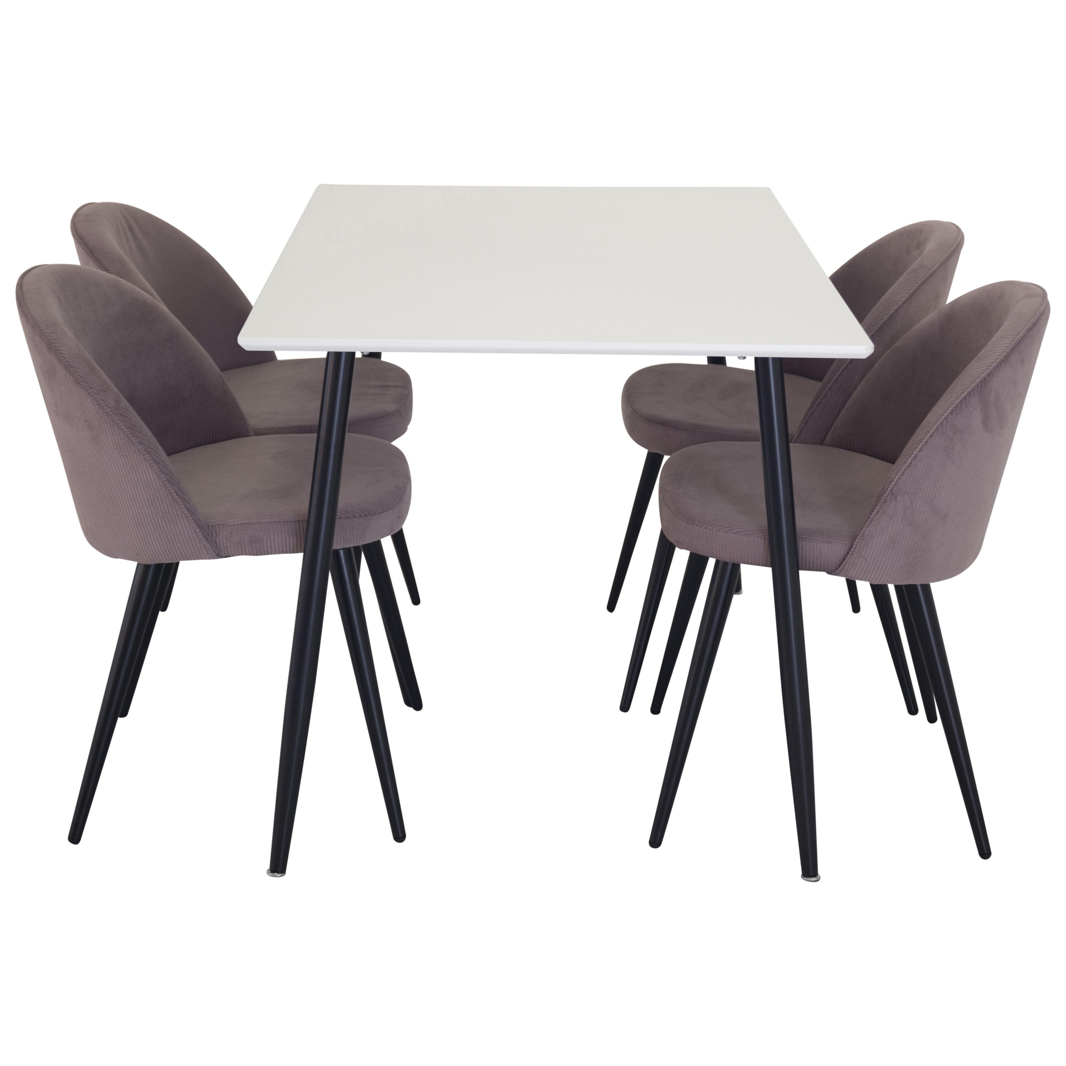 Matgrupp Venture Home Pobbie med 4 Stolar Valentina