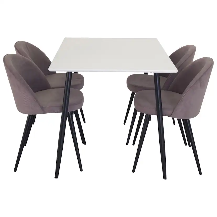 Matgrupp Venture Home Pobbie med 4 Stolar Valentina