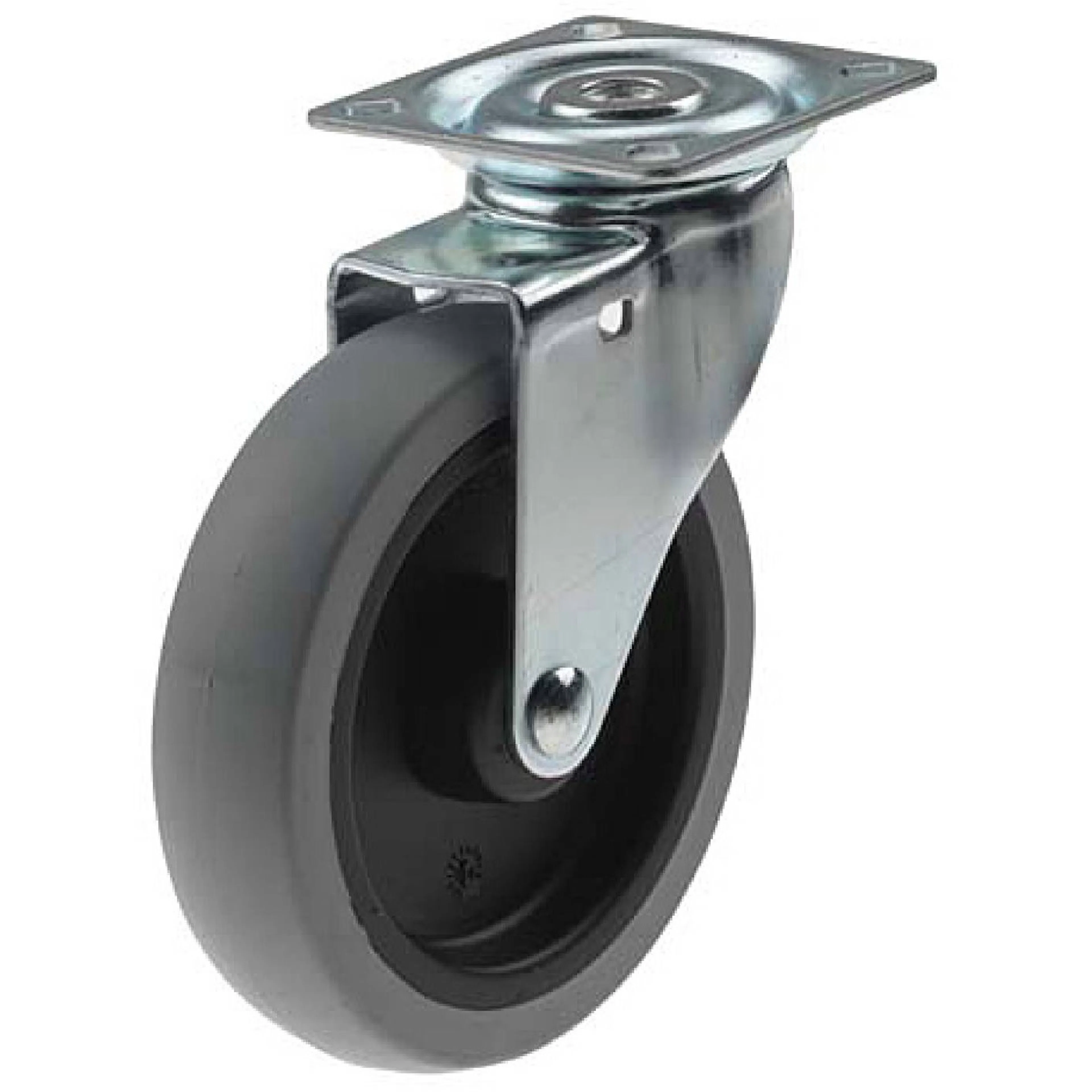 Länkhjul Millers Gummi Grå