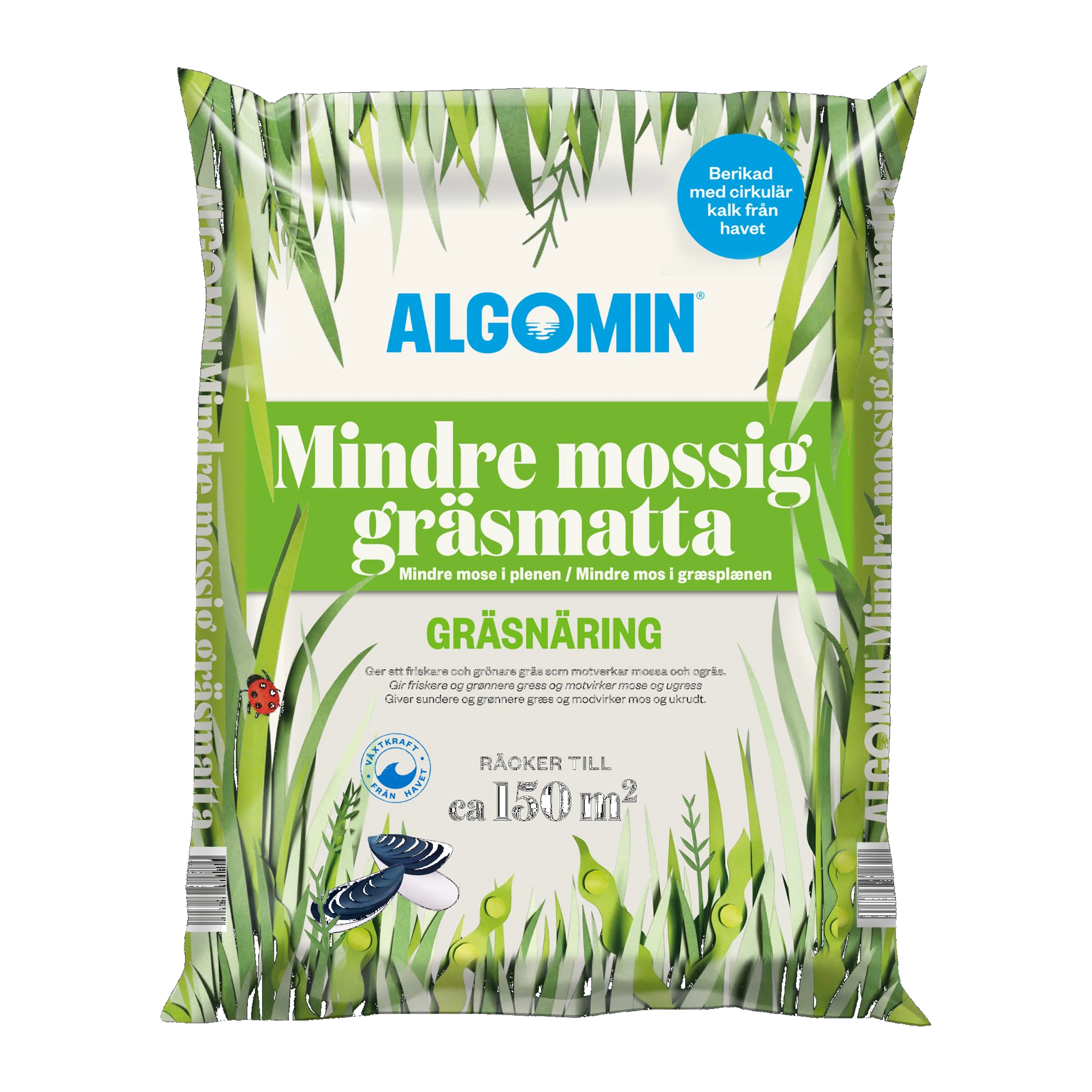 Gräsmattegödsel Algomin Mindre Mossig Gräsmatta 6,5 Kg