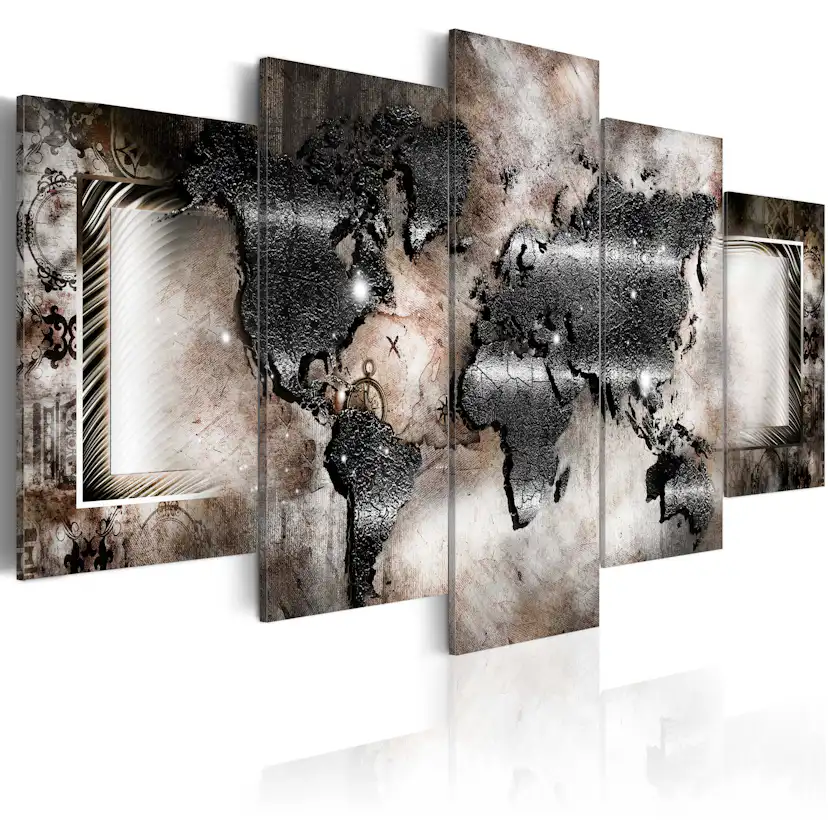 Akrylglastavla Arkiio Graphite Map