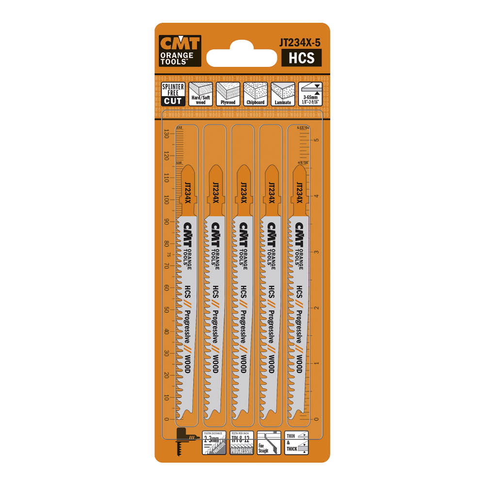 Sticksågblad CMT Orange Tools Trä 90mm HCS Prog 5 st