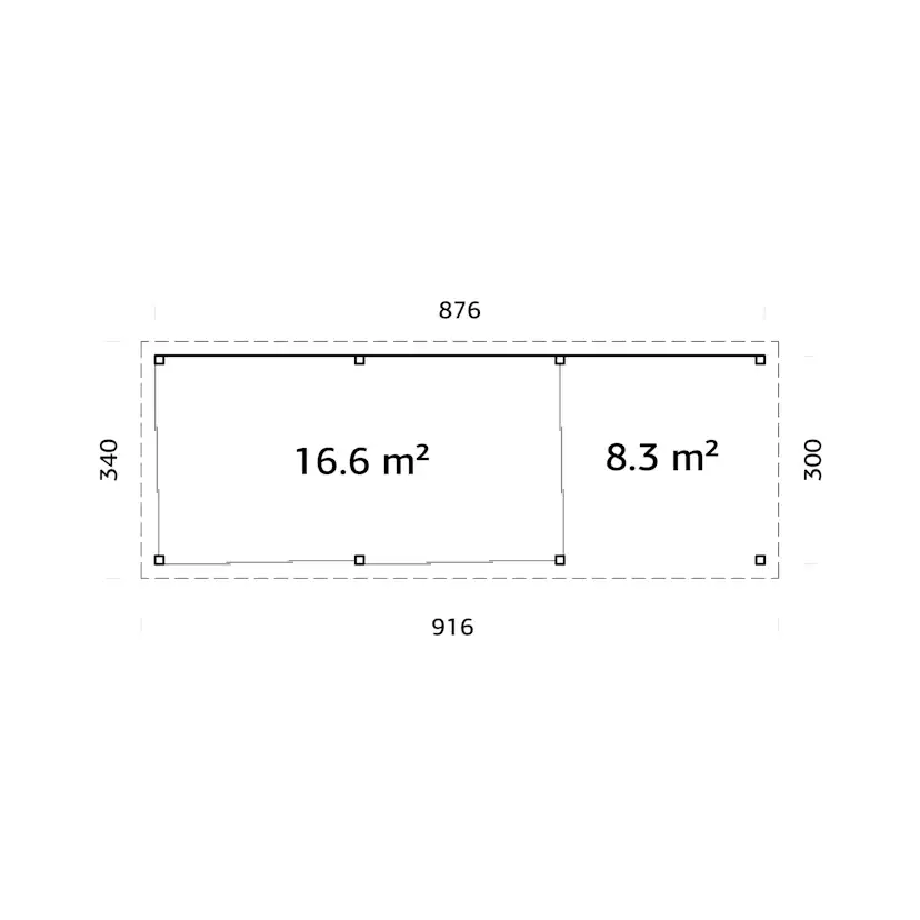 Uterum Palmako Lenna 24,9 m2 Set 718 Slide Plus