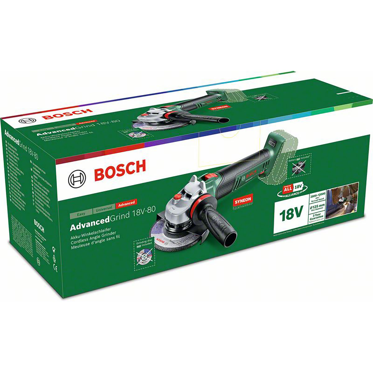 Vinkelslip Bosch Power Tools 18V-80