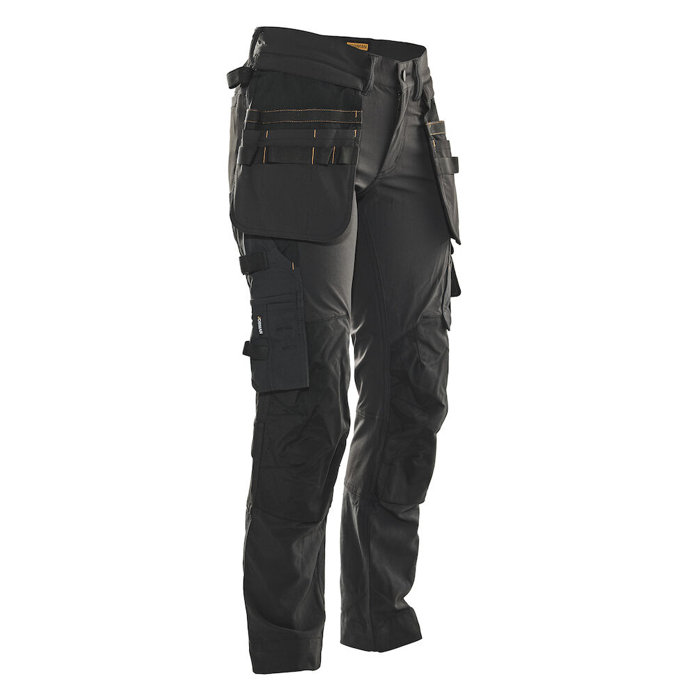 Hantverksshorts Jobman Stretch Svart