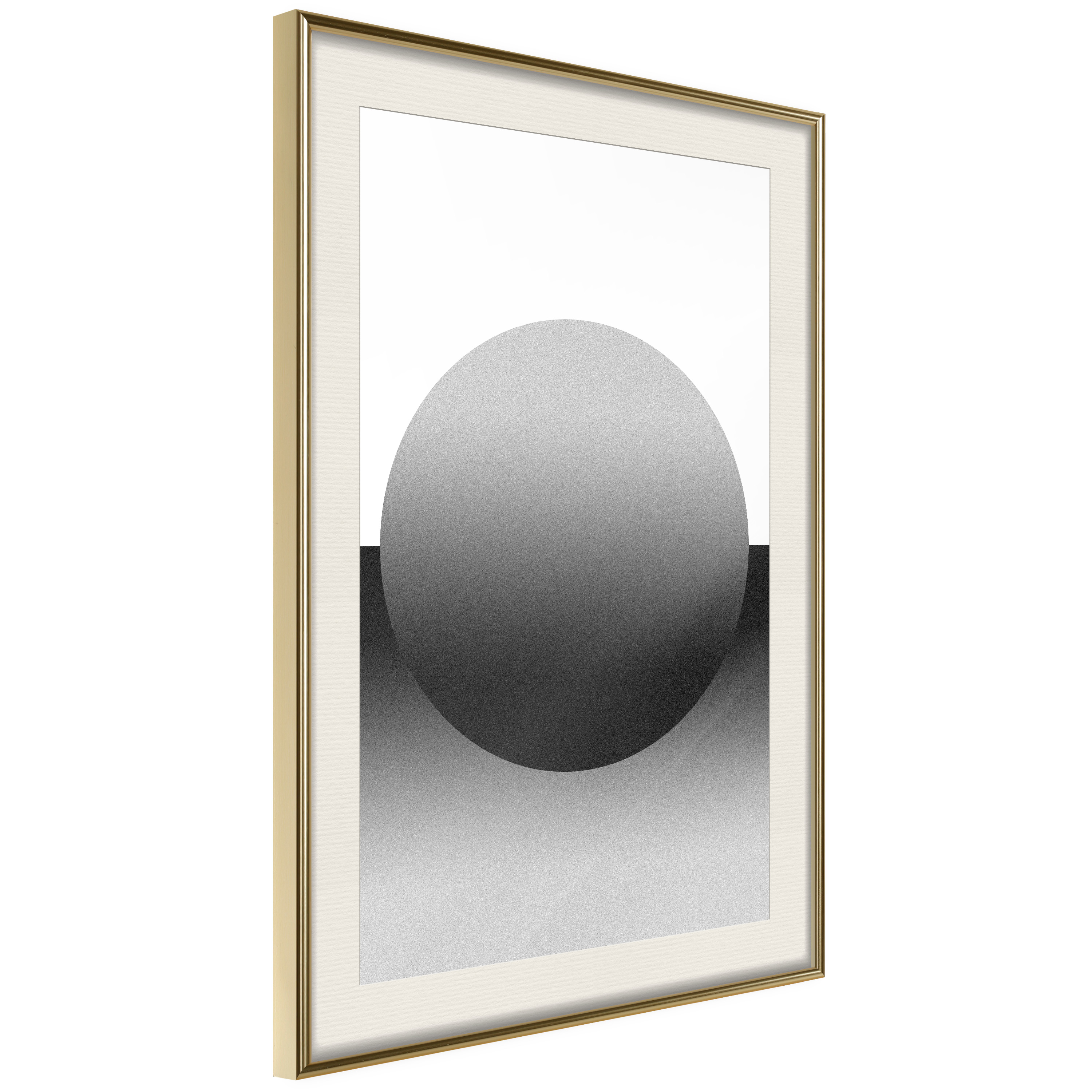 Affisch - Partial Eclipse [Poster] 30x45 Guld ram med passepartout, 30x45 cm