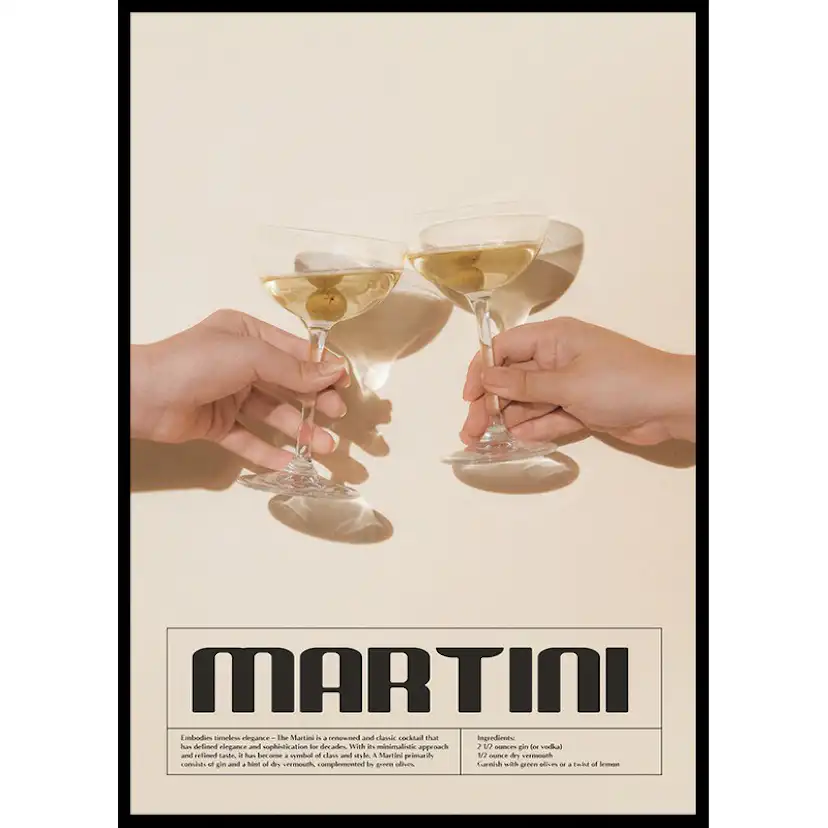 This Is Martini Cocktail No1 30x40 30x40 cm