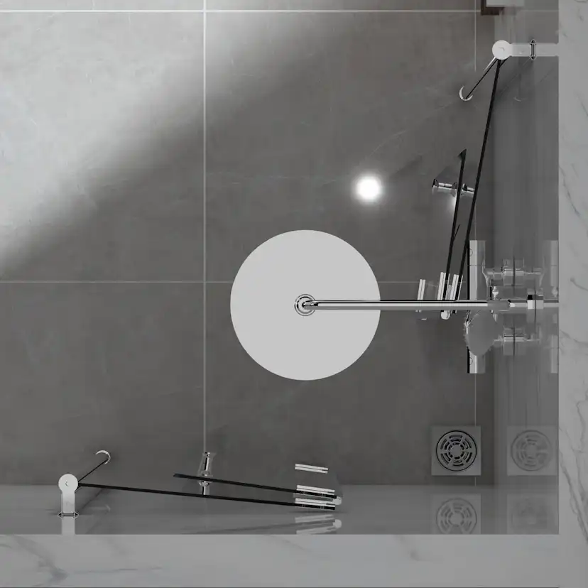 Duschhörn Bathlife Vikbar Rak