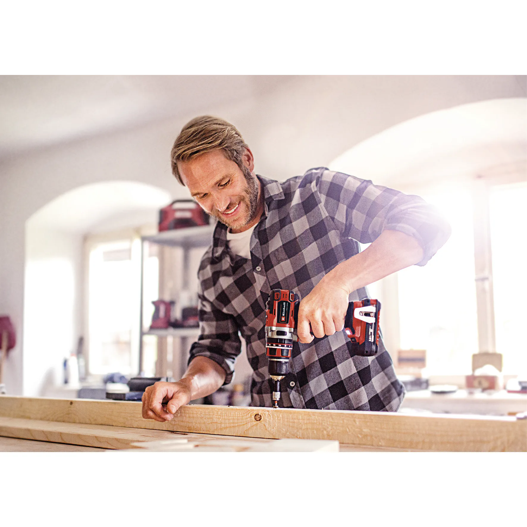 Slagborrmaskin Einhell TE-CD 18V Med Batteri, Laddare & Väska