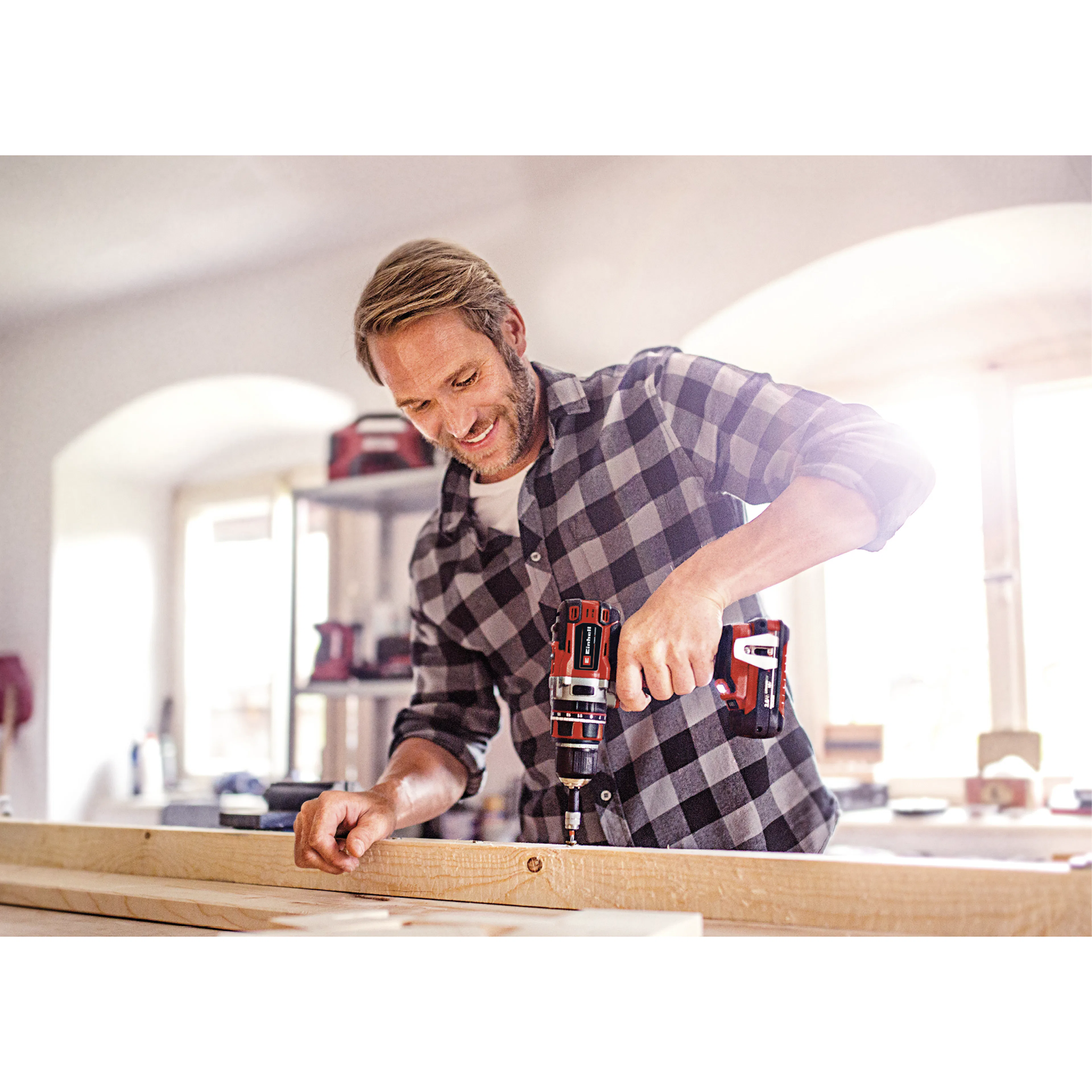 Slagborrmaskin Einhell TE-CD 18V Med Batteri, Laddare & Väska