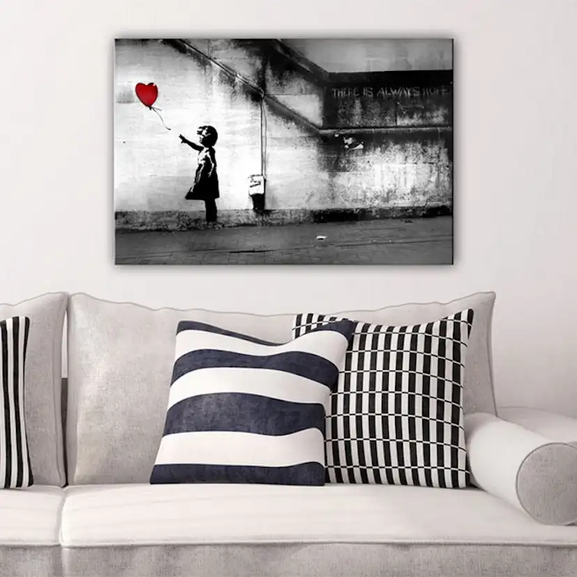 Tavla Arkiio Hope Banksy 60x40