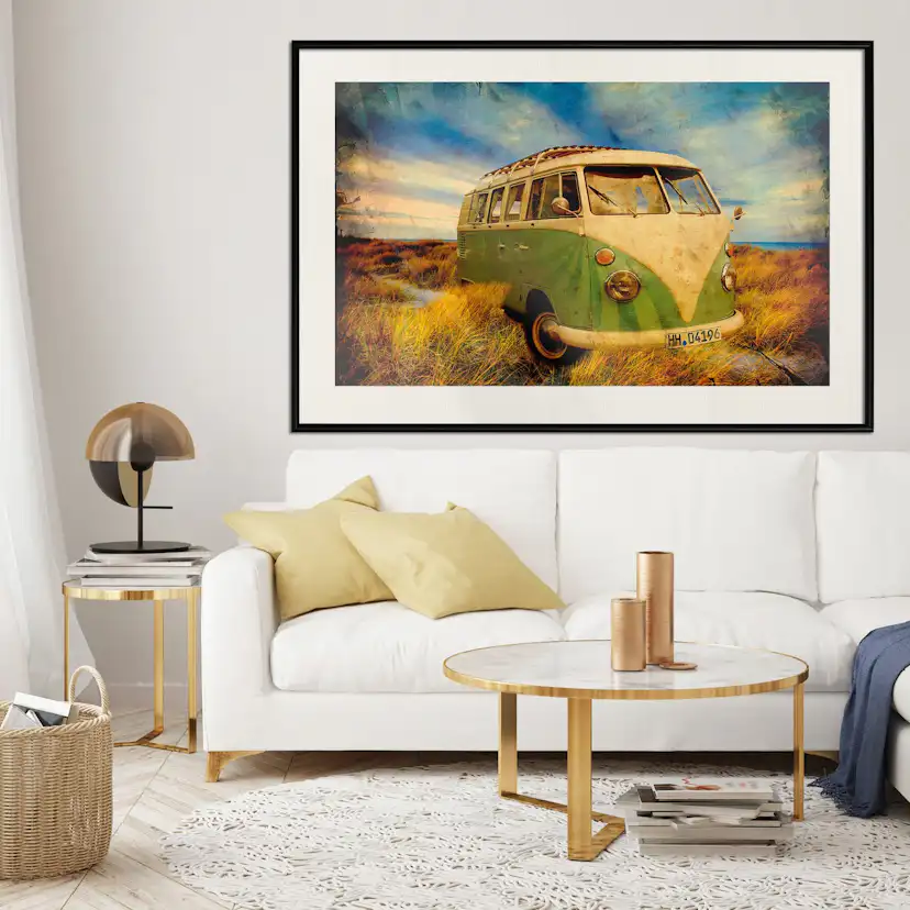 Poster Artgeist Affisch Retro Bus