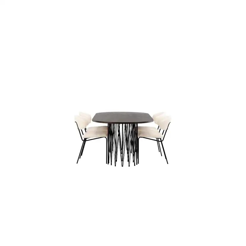 Matgrupp furniture/fashion Stone med 4 Chico Stolar