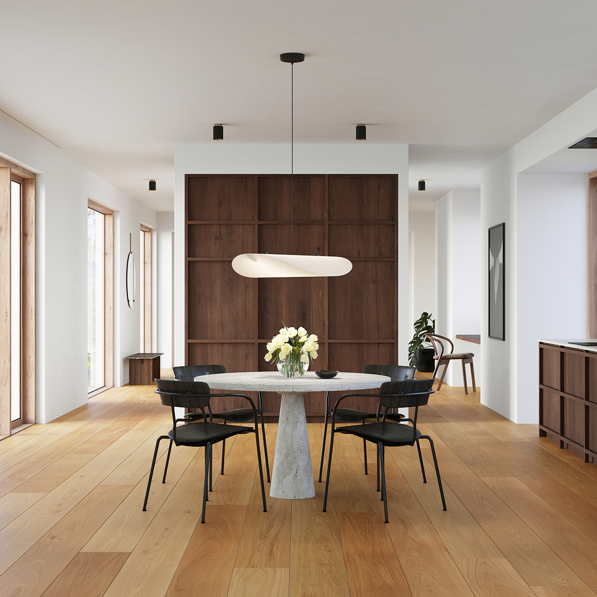 Parkettgolv Moland Windsor Plank Ek Classic Hårdvaxolja