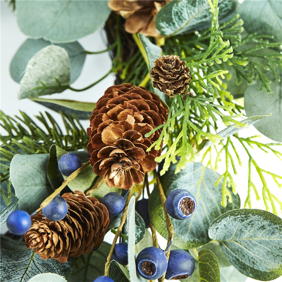 Krans Nordic Winter med Blåbär