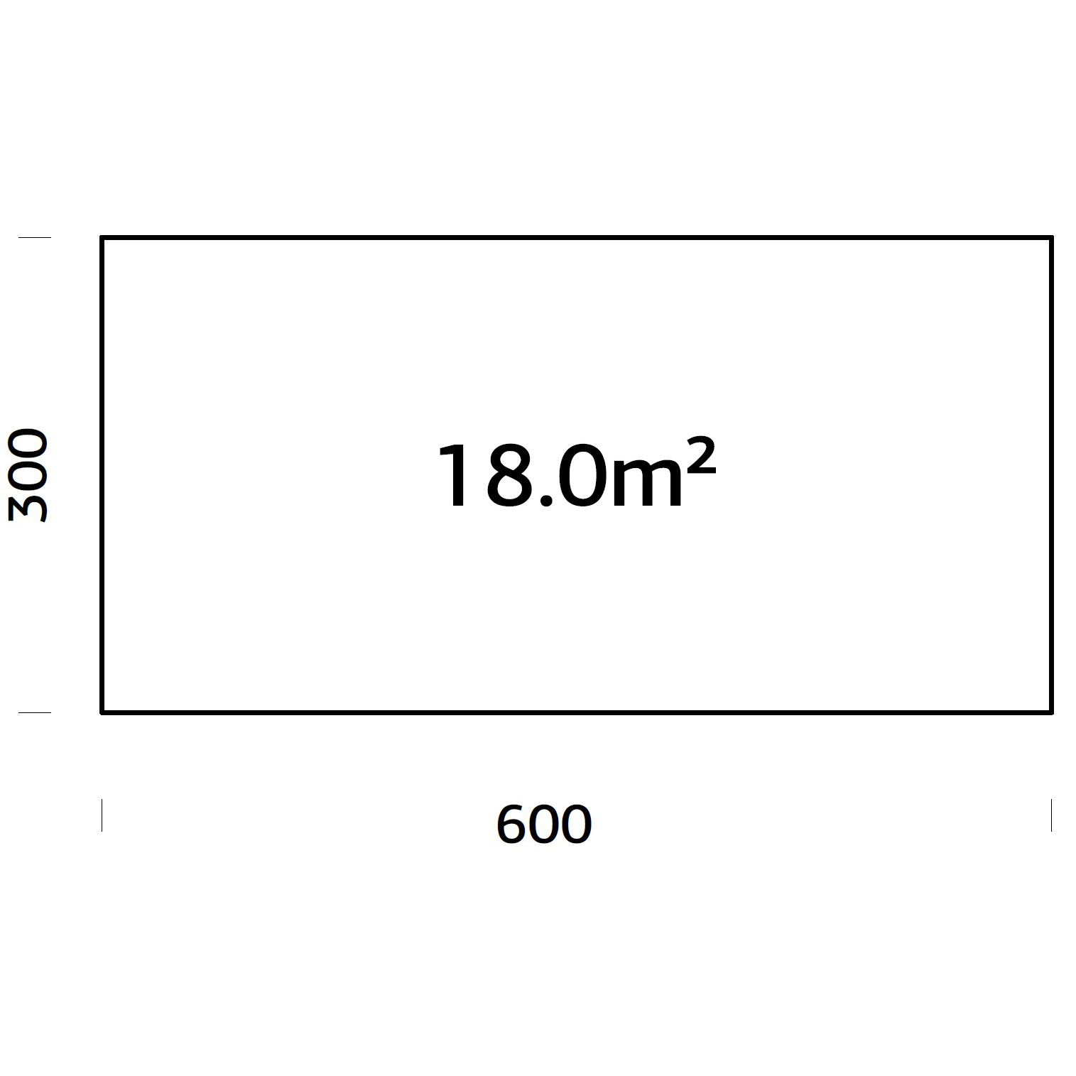 Träbalksgrund Palmako 6x3 m (inkl. LogFoot)