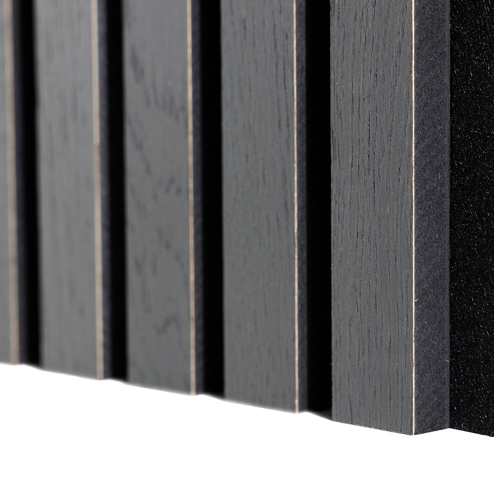 Akustikpanel Wood on wall Ek Grålackad