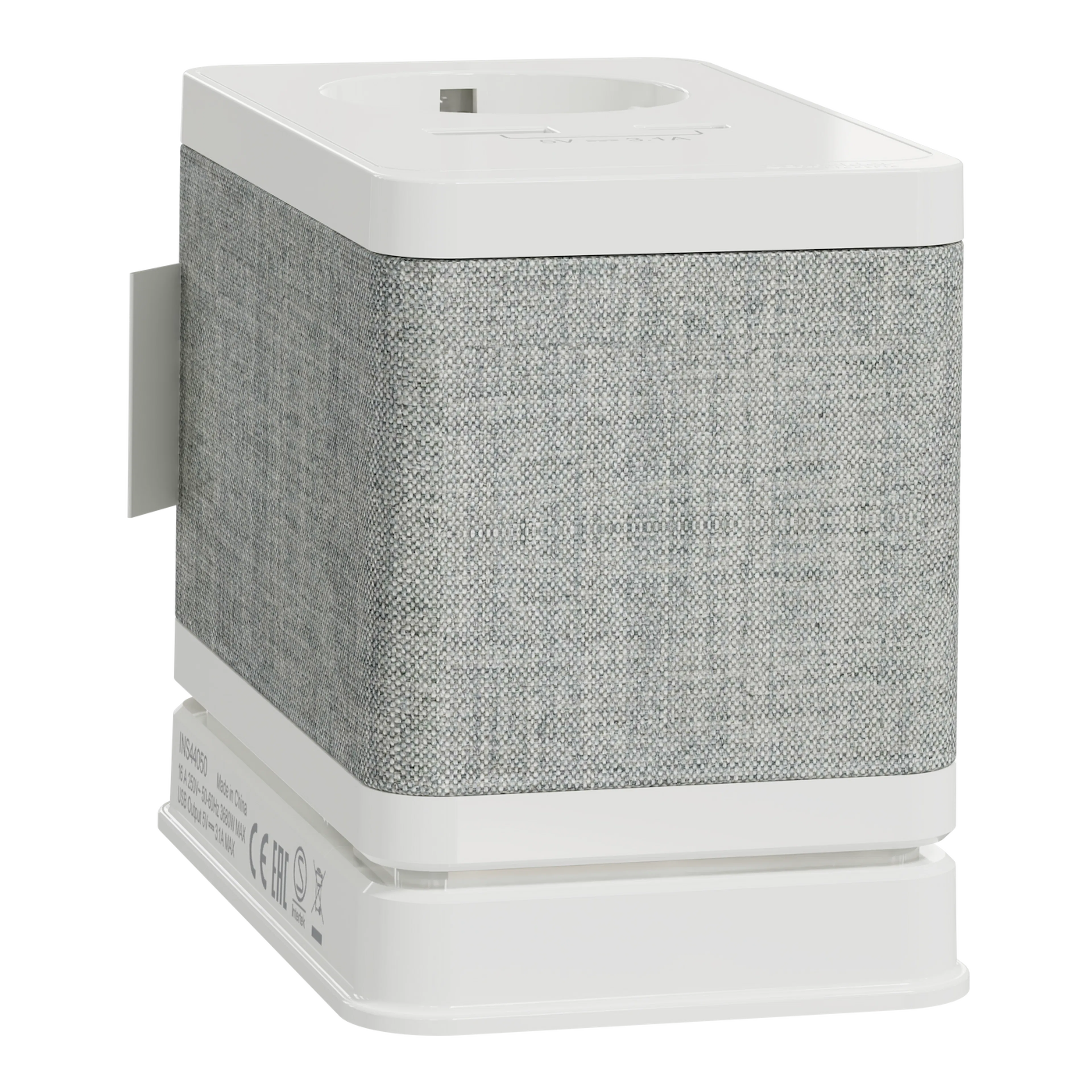 BORDSENHET S KR+ USB A+C VIT INS44050 Vit/grå