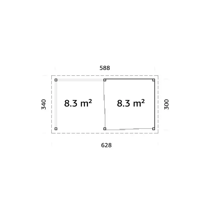Uterum Palmako Lenna 16,6 m2 Set 403 Slide