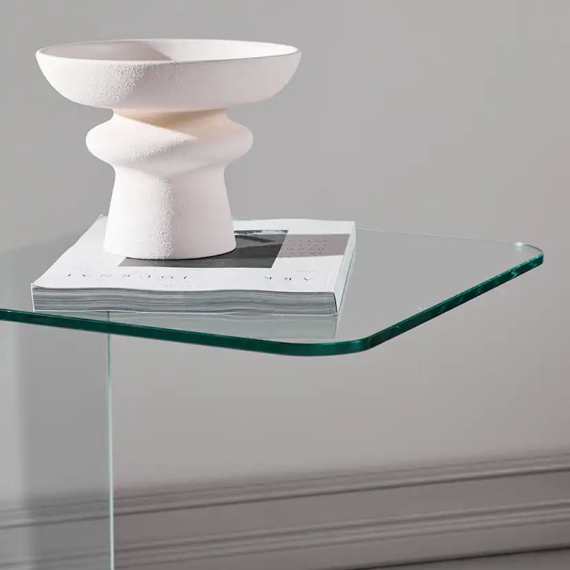 Sängbord Venture Home Telemark Glas Sidobord