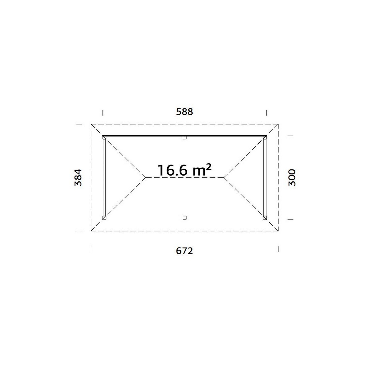 Bianca 16,6 m2 Set2 brun impregnerad Färg: Brun impregnerad