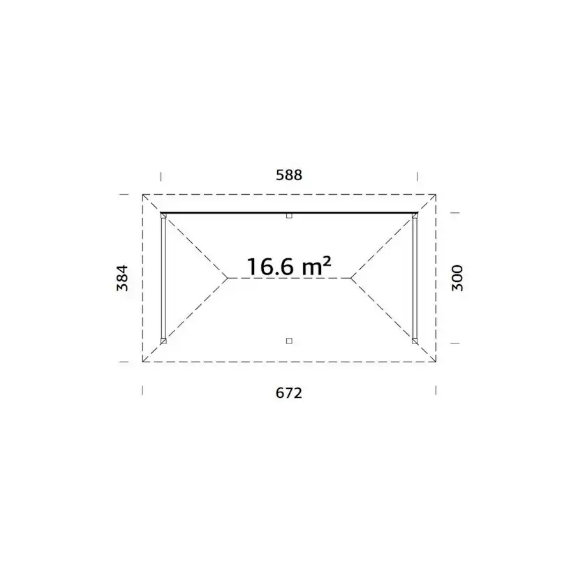 Bianca 16,6 m2 Set2 brun impregnerad Färg: Brun impregnerad