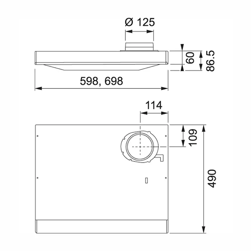 Köksfläkt Franke 1200B-10 60 cm Spirit Vit